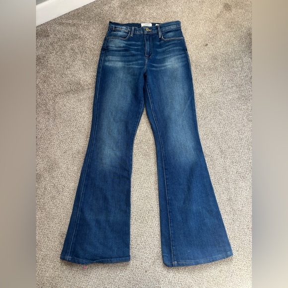 FRAME DENIM LeHigh Flare Jeans High Rise Size 26 - Picture 13 of 13